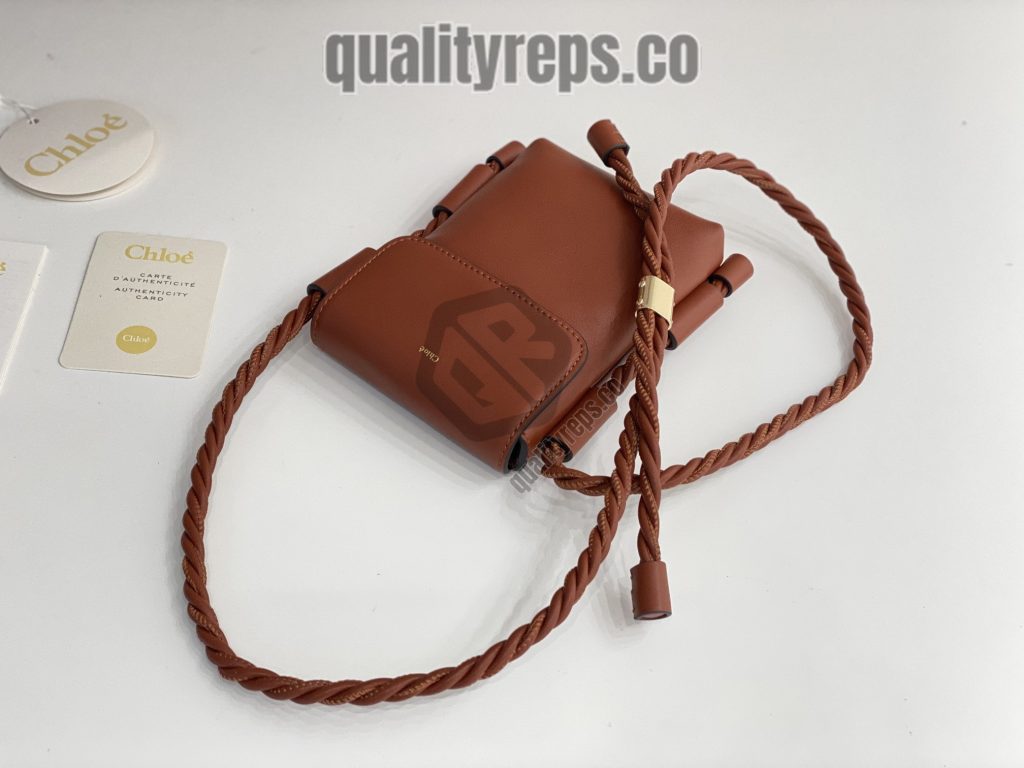 Chloé Key Phone Pouch in Brown 8