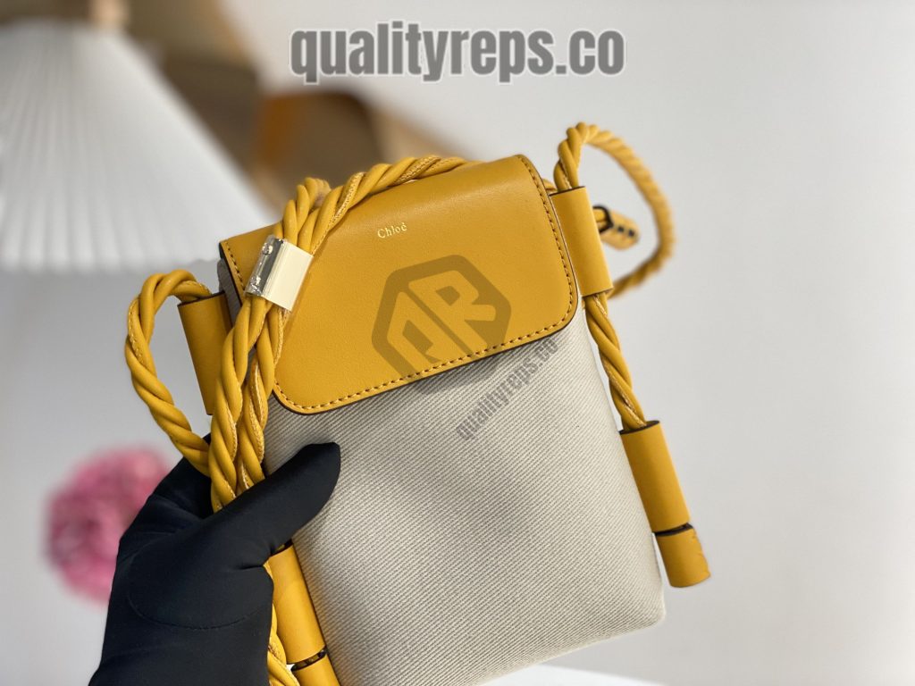 Chloé Key Phone Pouch in Yellow 3