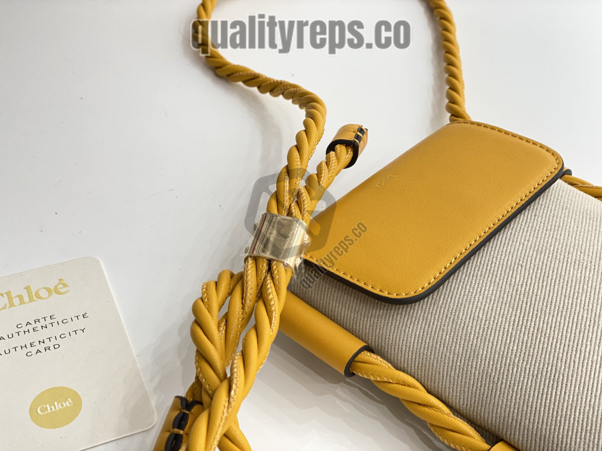 Chloé Key Phone Pouch in Yellow 5