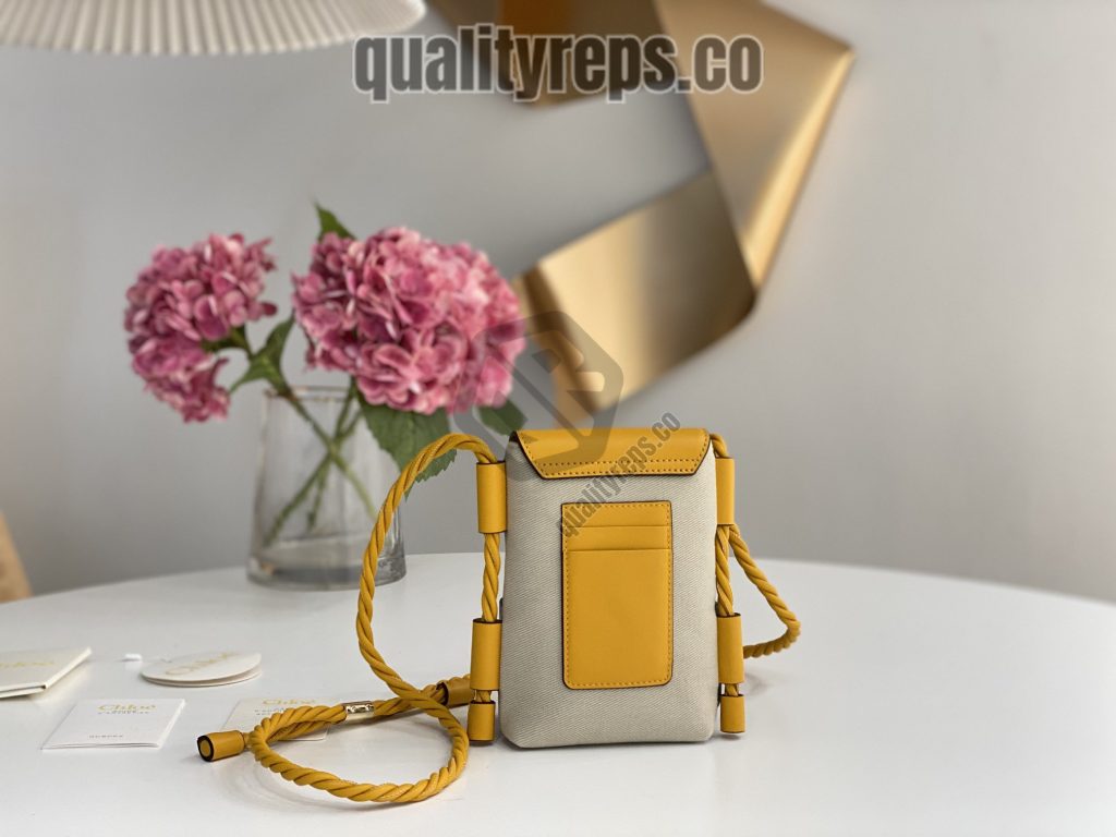 Chloé Key Phone Pouch in Yellow 8