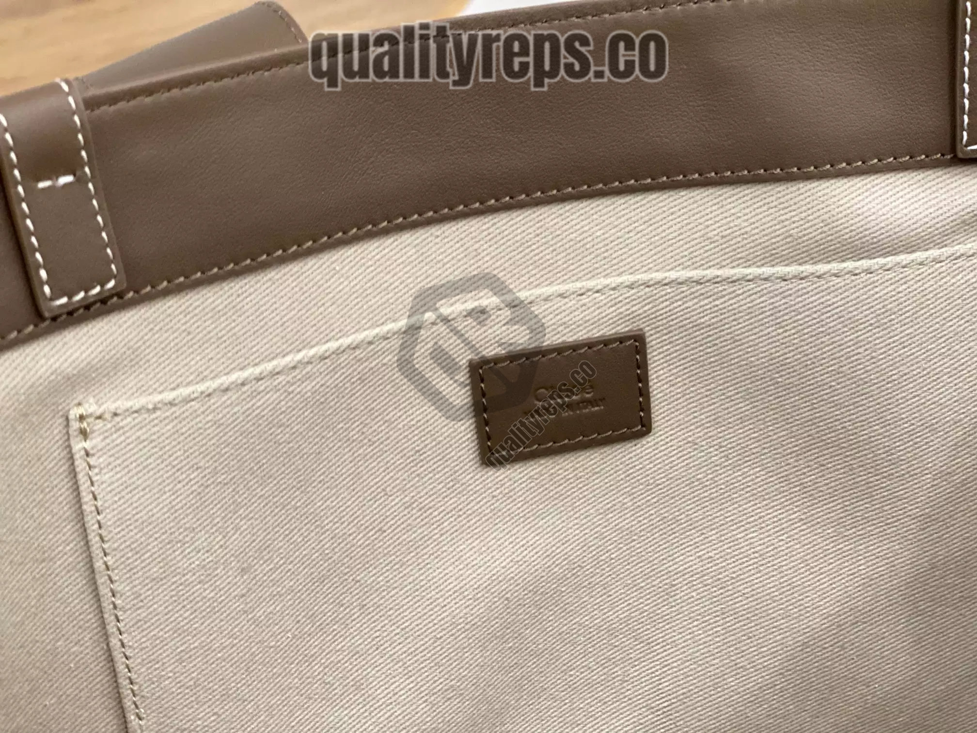 Chloé Large Woody Tote Bag Dark Nut 9
