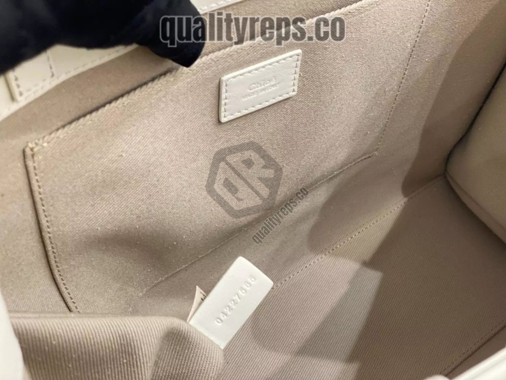 Chloé Large Woody Tote Bag White 9