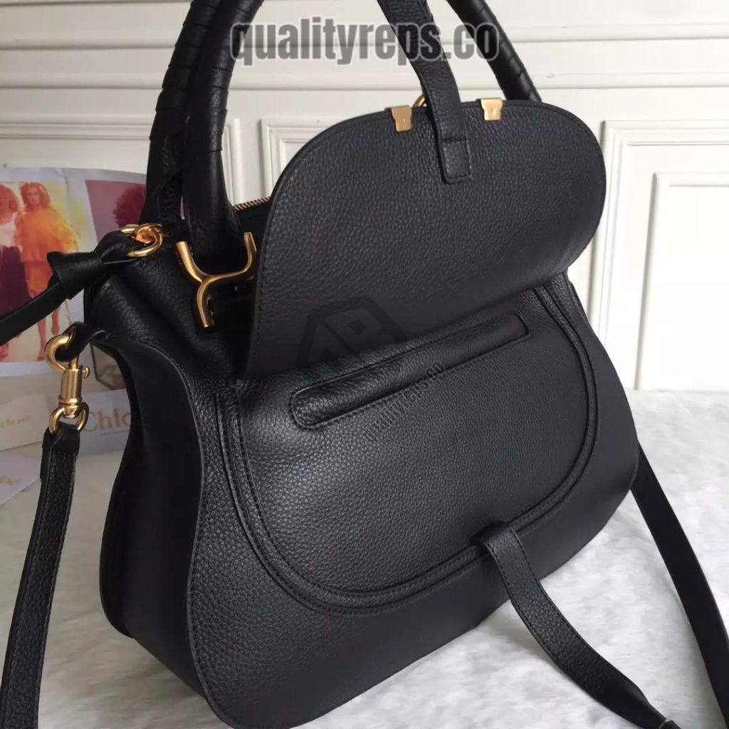 Chloé Marcie Black Double Carry Bag 5