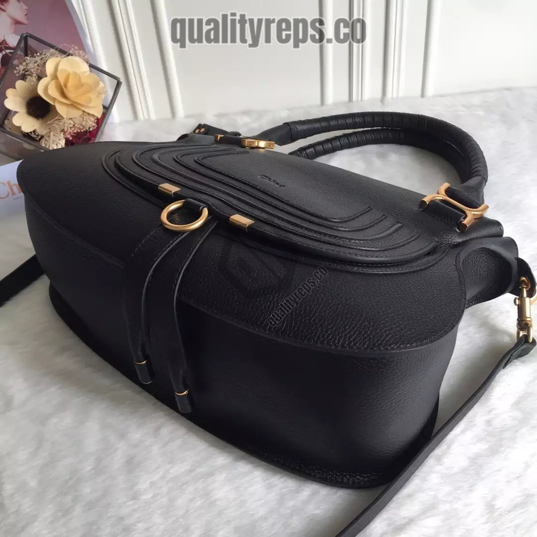 Chloé Marcie Black Double Carry Bag 6