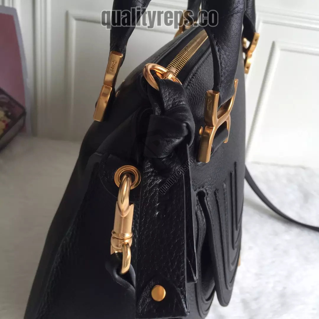 Chloé Marcie Black Double Carry Bag 7
