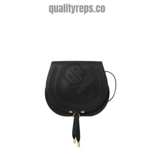 Chloé Marcie Black Medium Saddle Bag 1