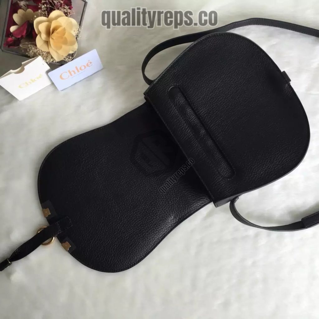 Chloé Marcie Black Medium Saddle Bag 7