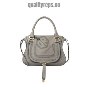 Chloé Marcie Cashmere Grey Double Carry Bag 1