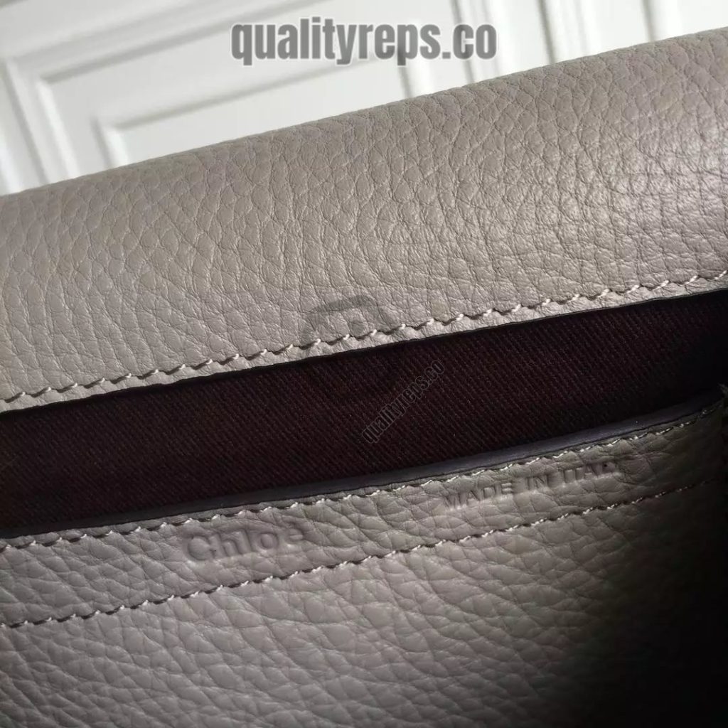 Chloé Marcie Cashmere Grey Medium Saddle Bag 9