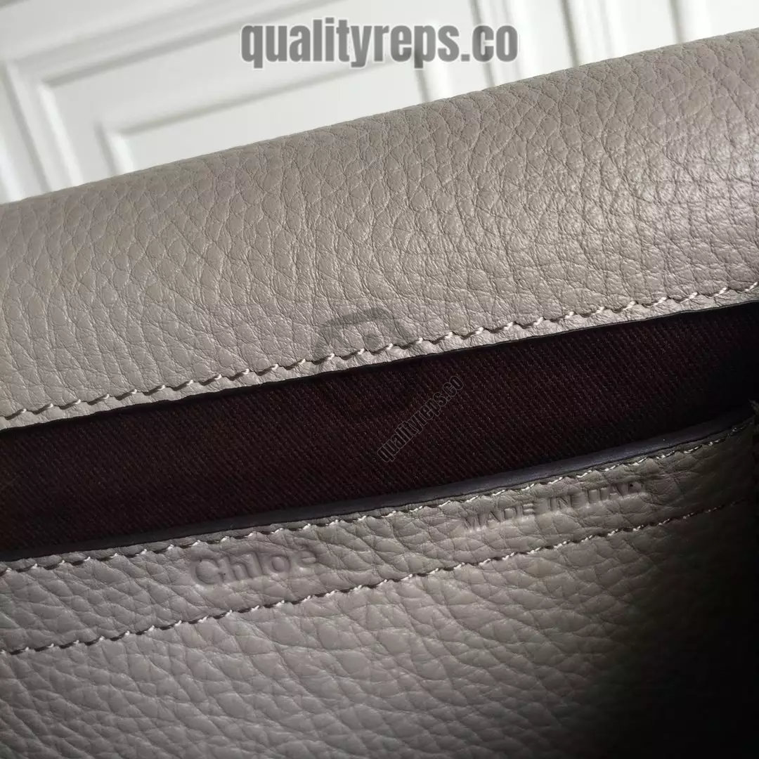 Chloé Marcie Cashmere Grey Medium Saddle Bag 9