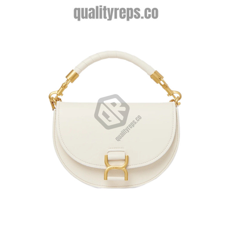 Chloé Marcie Chain Flap Bag in Misty Ivory 1
