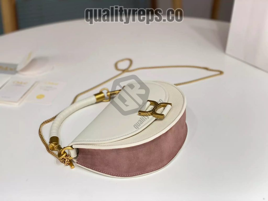 Chloé Marcie Chain Flap Bag in Misty Ivory 4