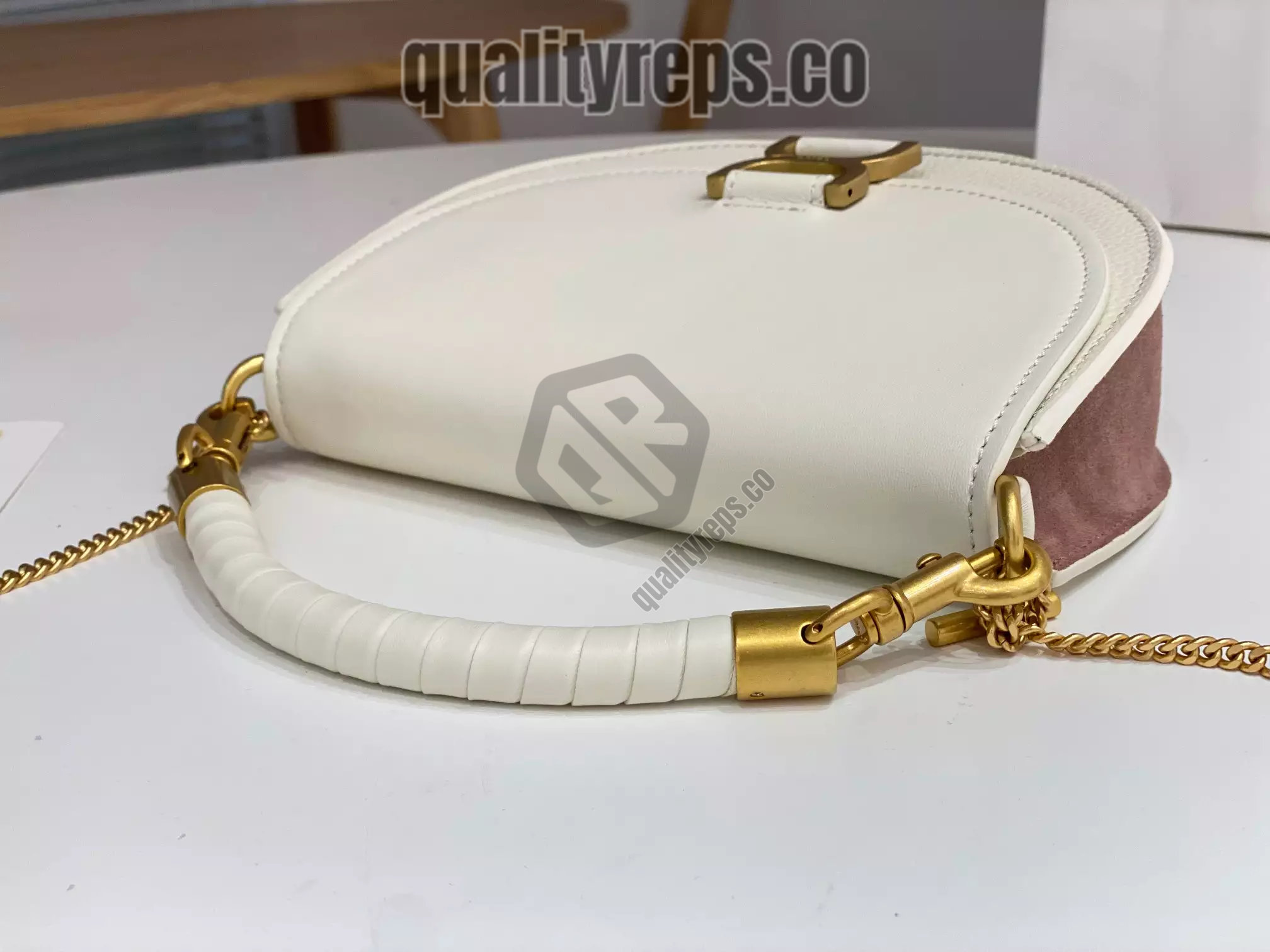 Chloé Marcie Chain Flap Bag in Misty Ivory 7