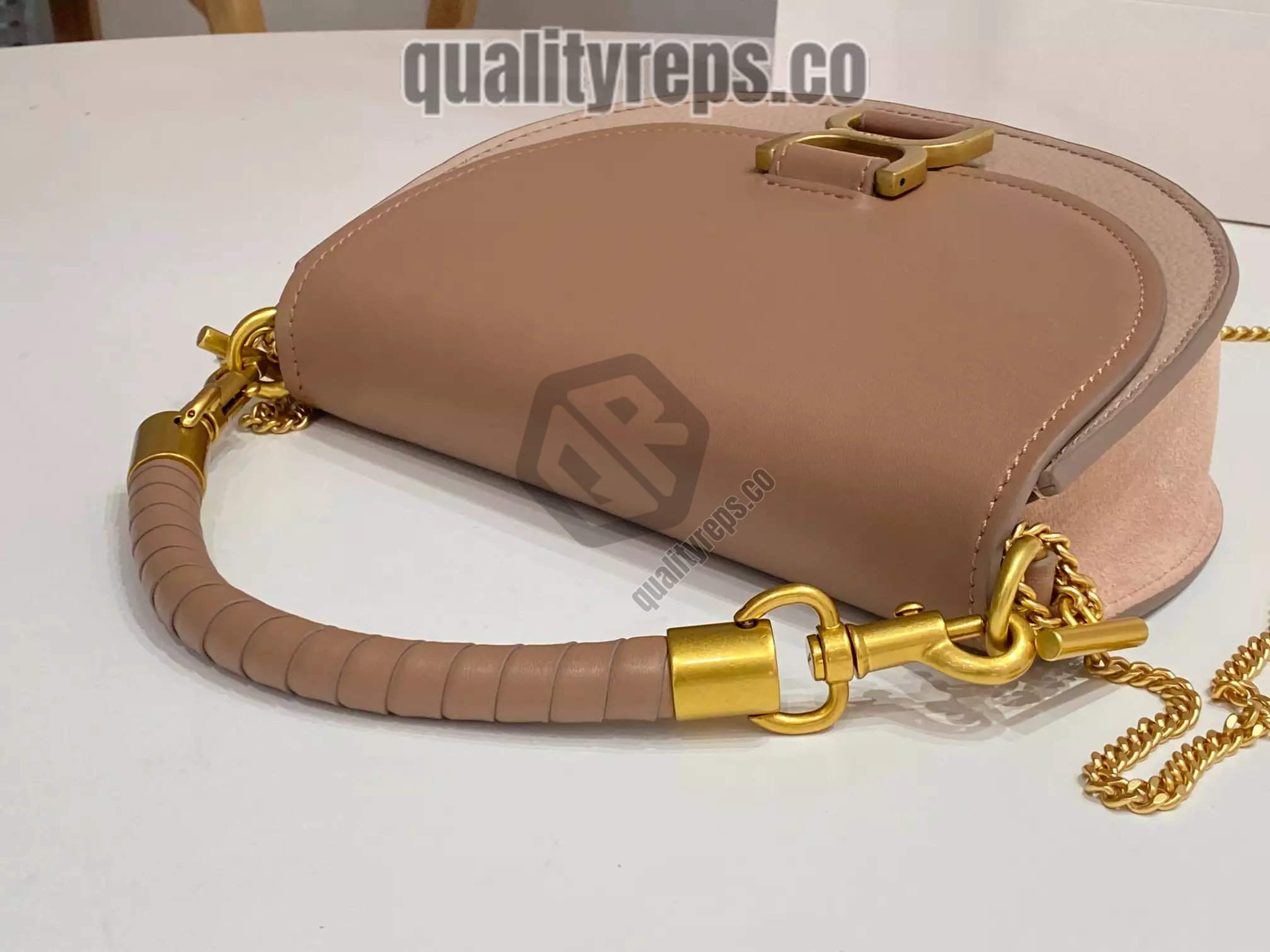 Chloé Marcie Chain Flap Bag in Woodrose 6