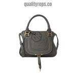 Chloé Marcie Elephant Grey Double Carry Bag 1