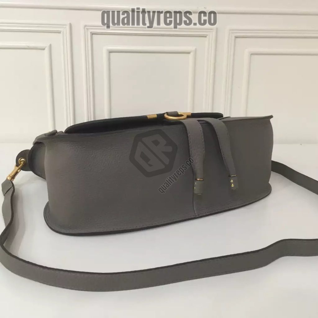 Chloé Marcie Elephant Grey Double Carry Bag 7