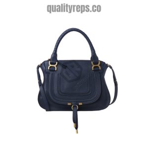 Chloé Marcie Navy Double Carry Bag 1
