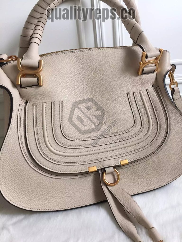 Chloé Marcie Nomad Beige Double Carry Bag 2