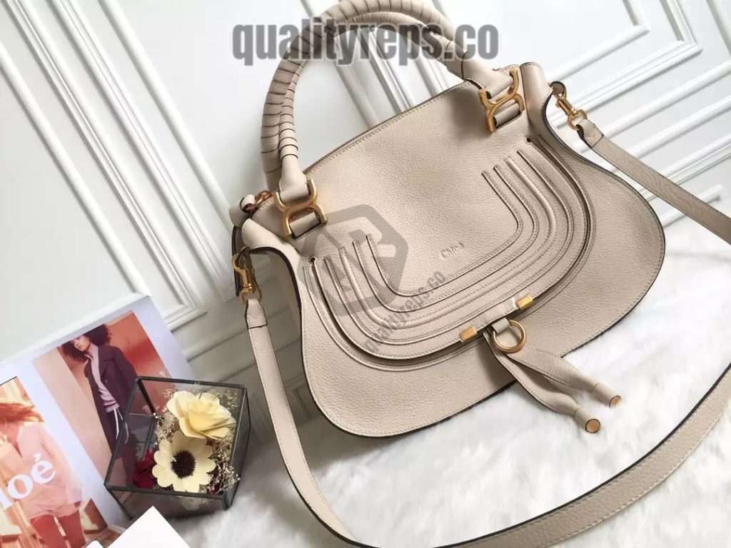 Chloé Marcie Nomad Beige Double Carry Bag 3