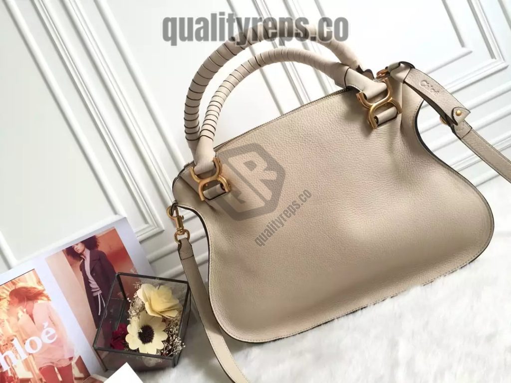 Chloé Marcie Nomad Beige Double Carry Bag 4