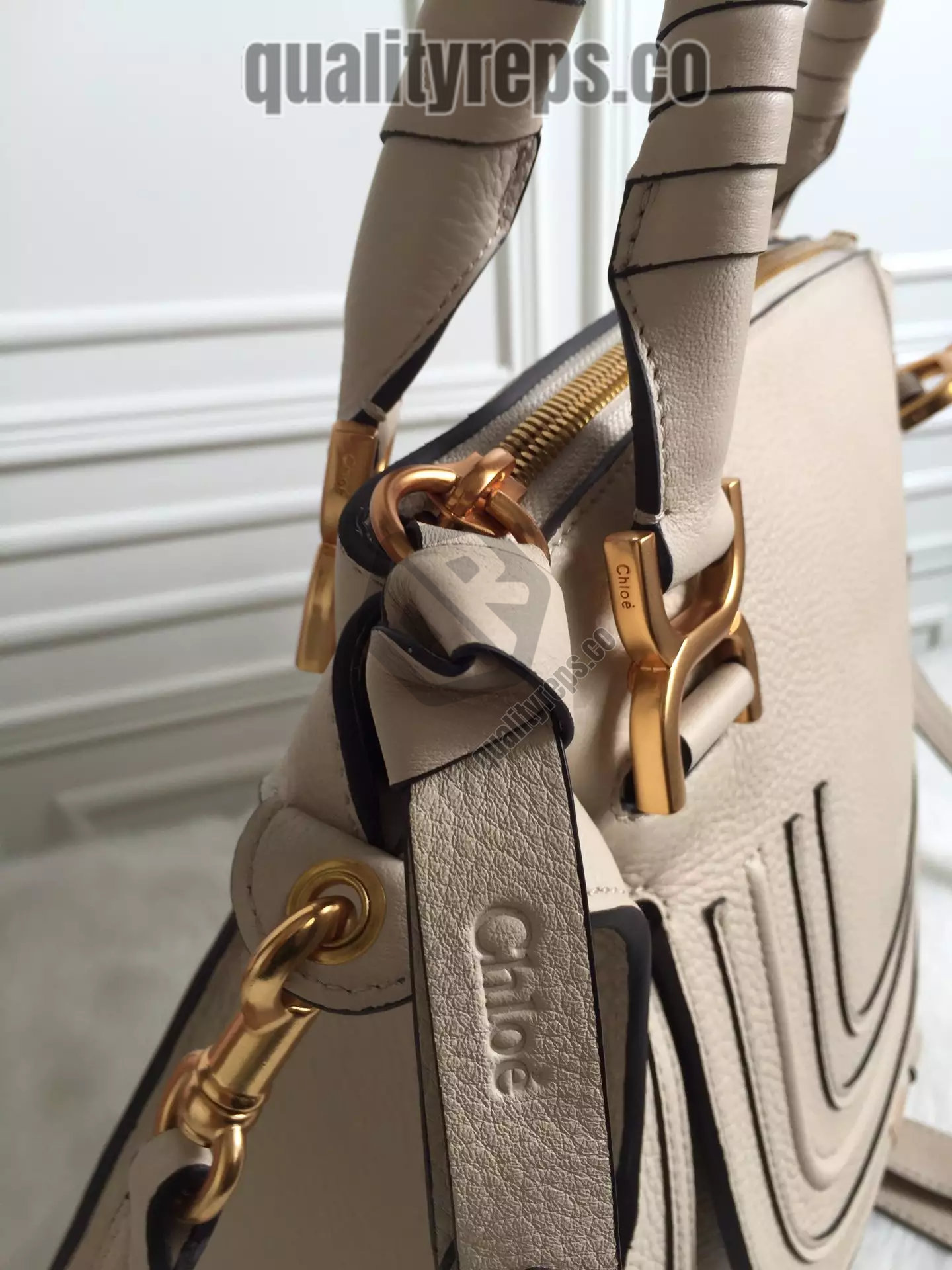 Chloé Marcie Nomad Beige Double Carry Bag 6