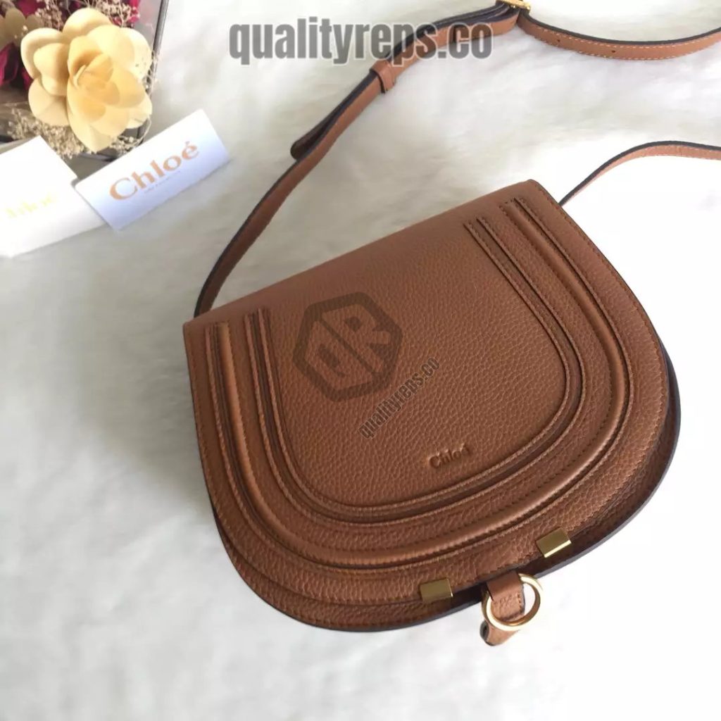 Chloé Marcie Tan Medium Saddle Bag 2