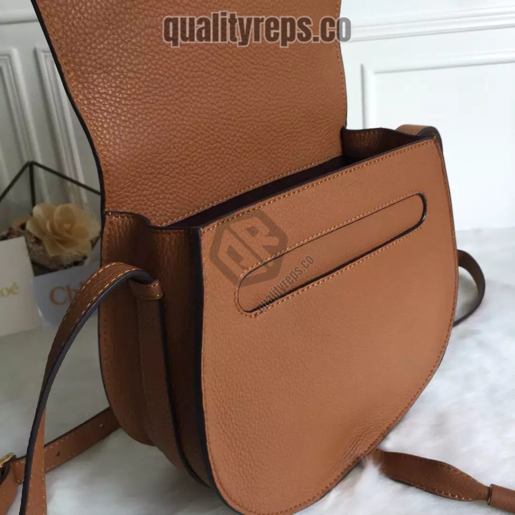 Chloé Marcie Tan Medium Saddle Bag 7