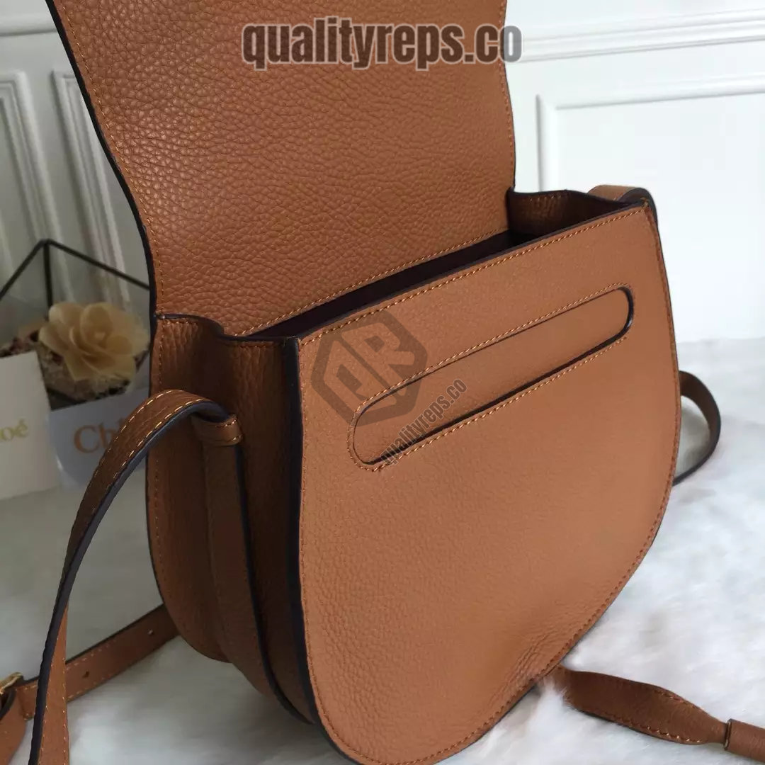 Chloé Marcie Tan Medium Saddle Bag 7
