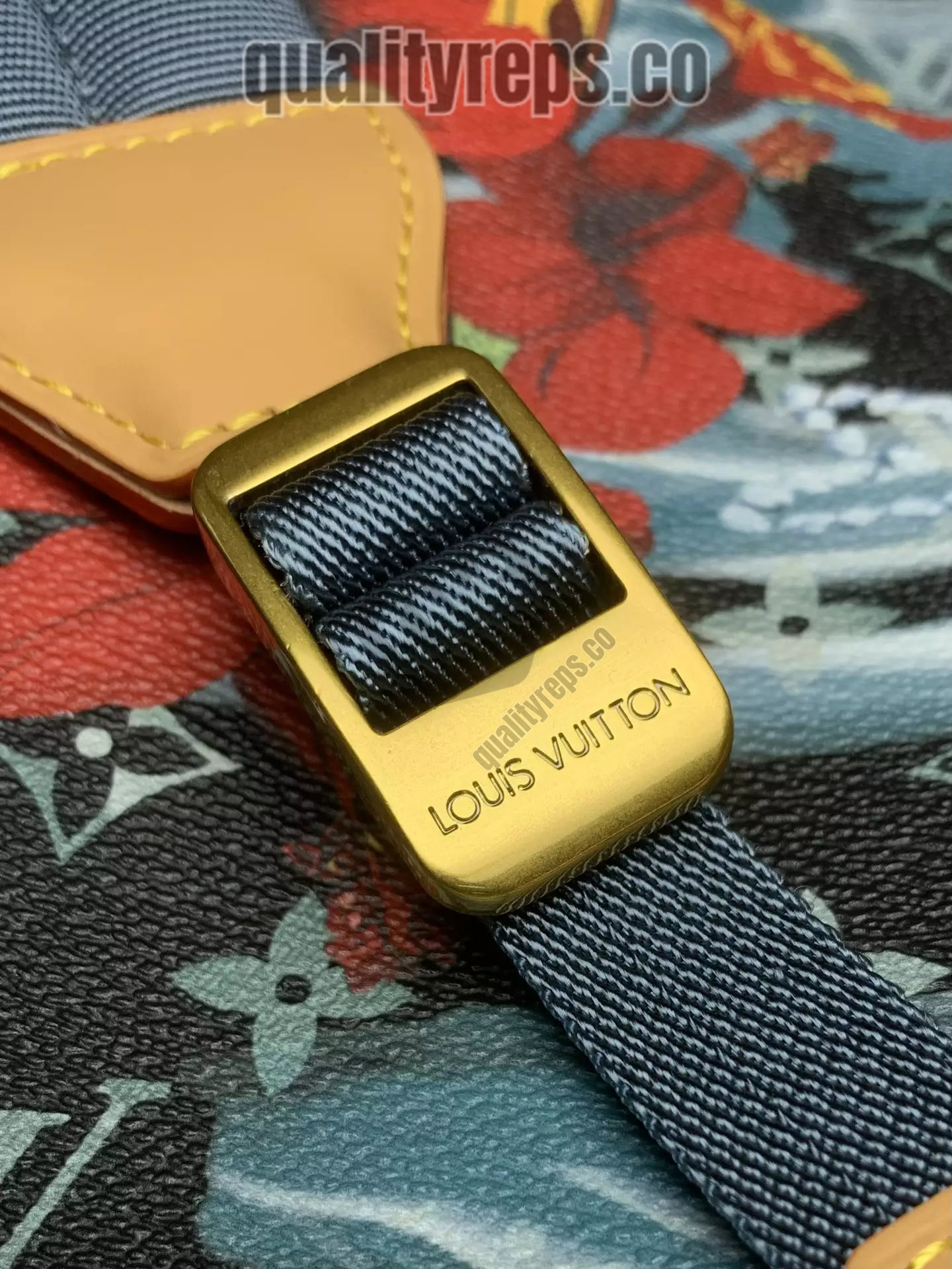 Christopher MM Backpack Navy Blue Monogram Surfin’ Canvas 6