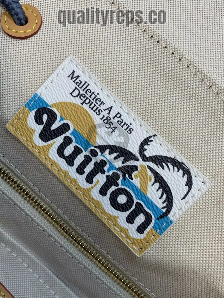 Christopher MM Backpack Navy Blue Monogram Surfin’ Canvas 8