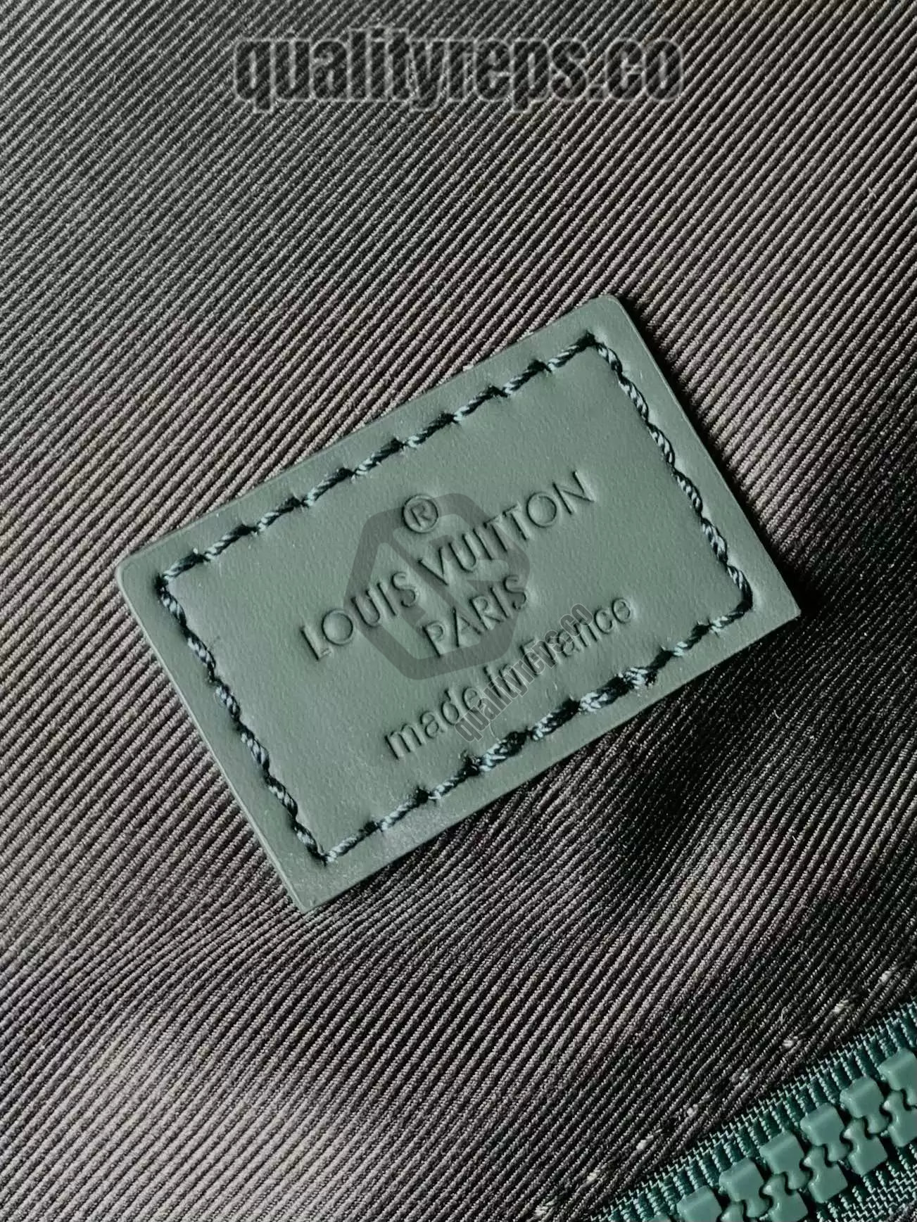 Christopher MM Backpack Taurillon Monogram Forest Green Leather Quality Reps - Image 10