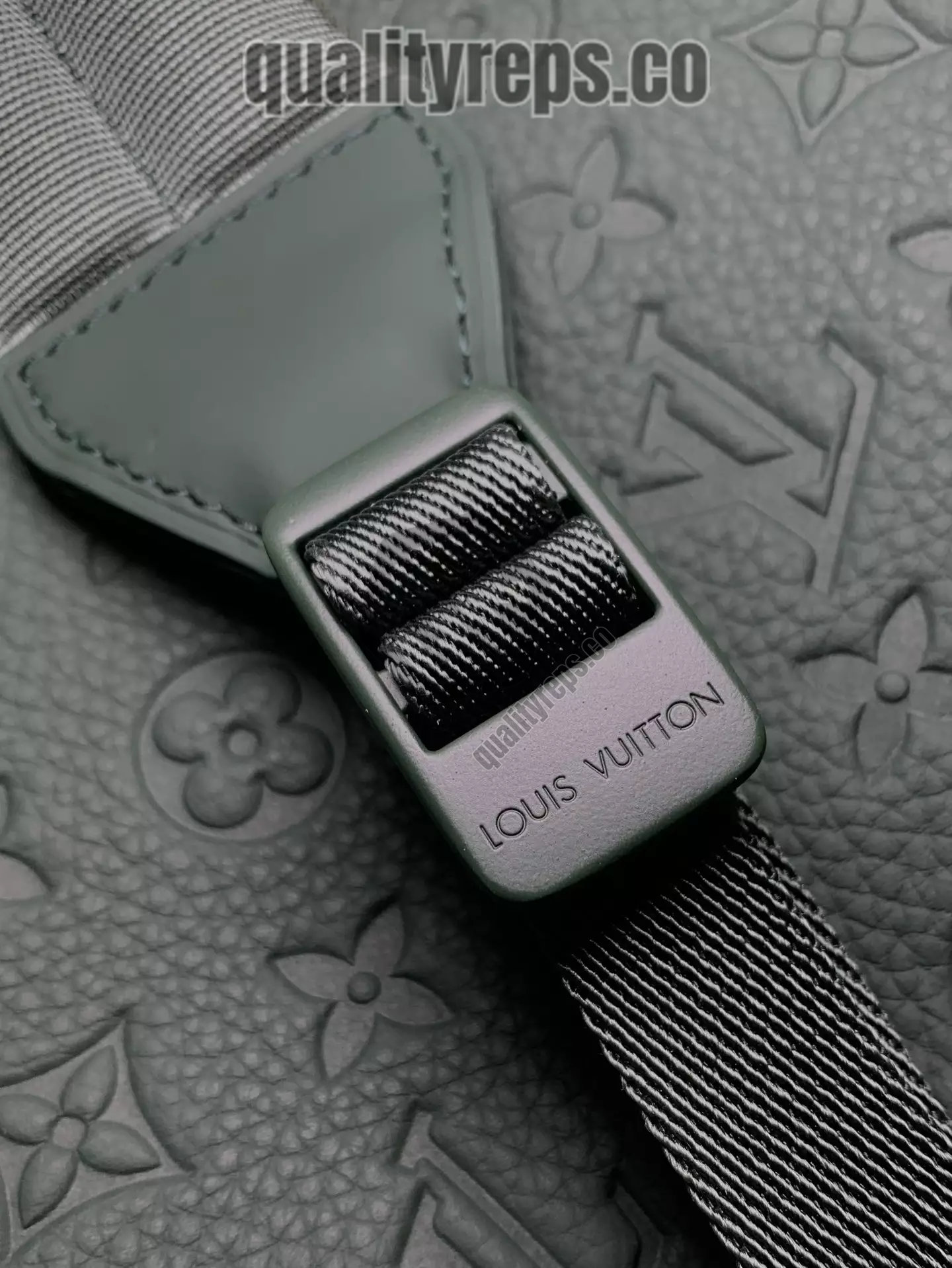 Christopher MM Backpack Taurillon Monogram Forest Green Leather Quality Reps - Image 6