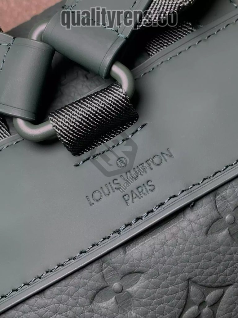 Christopher MM Backpack Taurillon Monogram Forest Green Leather Quality Reps