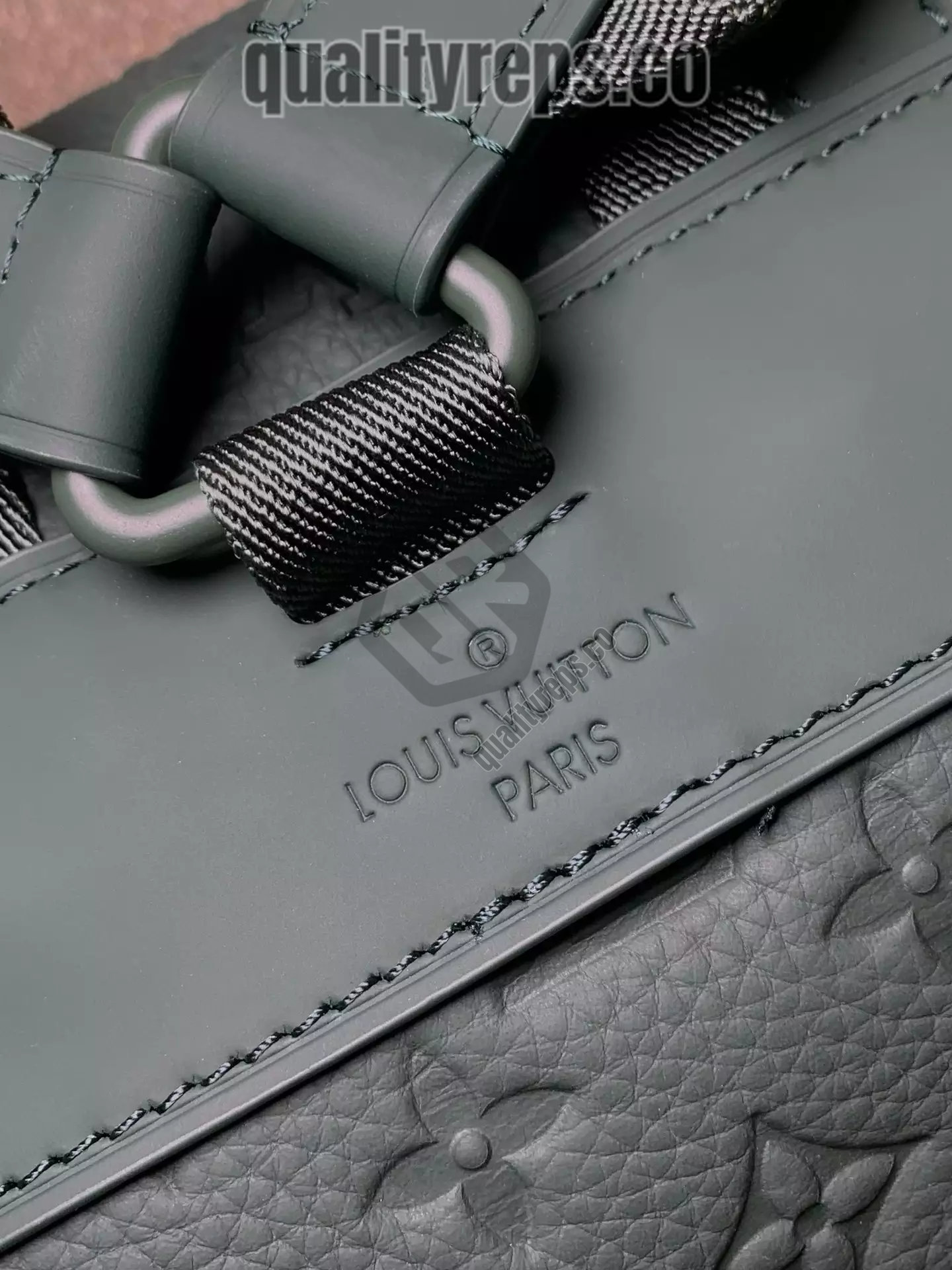 Christopher MM Backpack Taurillon Monogram Forest Green Leather Quality Reps - Image 7