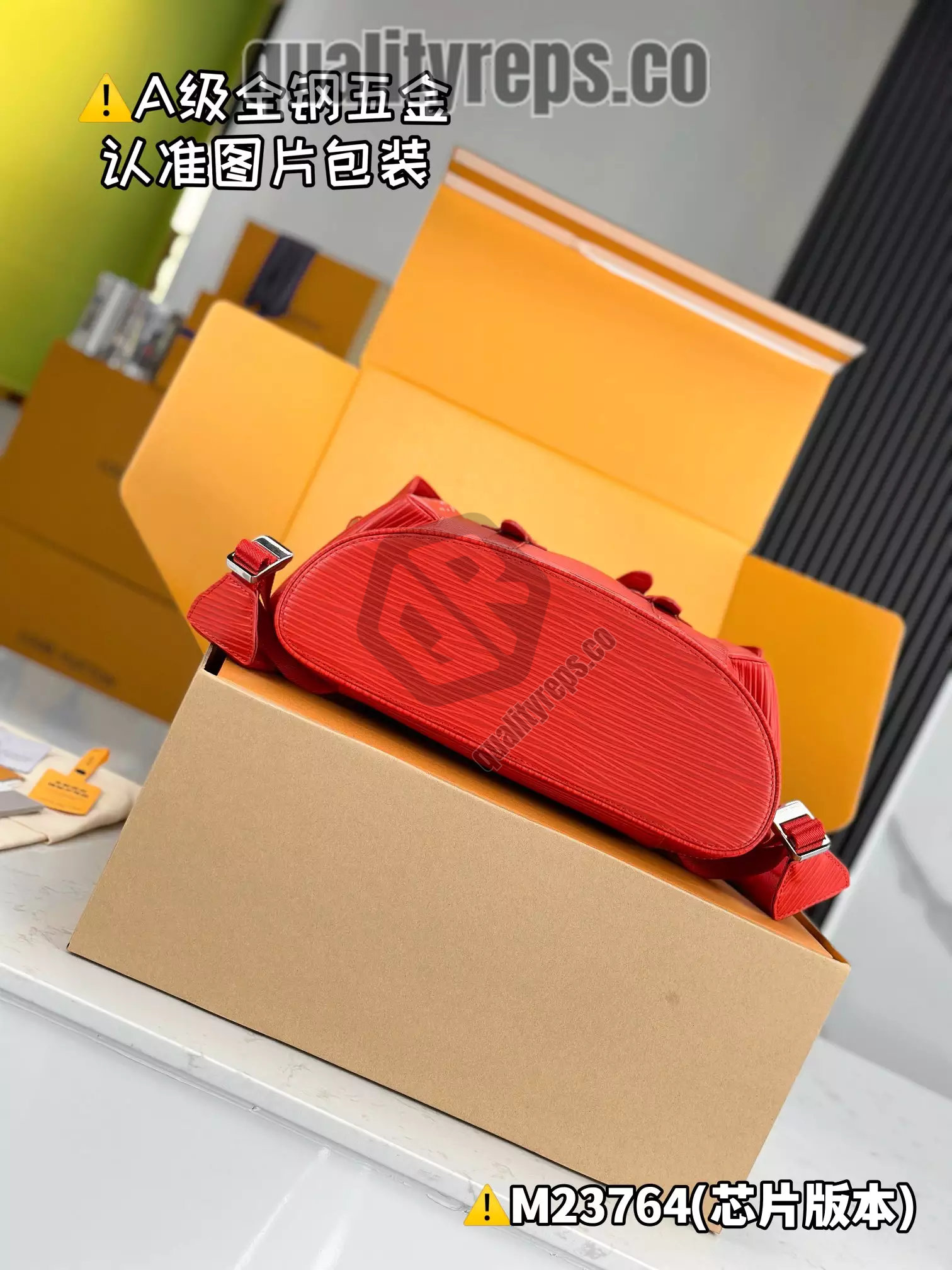 Christopher MM Backpack Vermillion Red Epi XL Grained Leather Quality Reps - Image 7