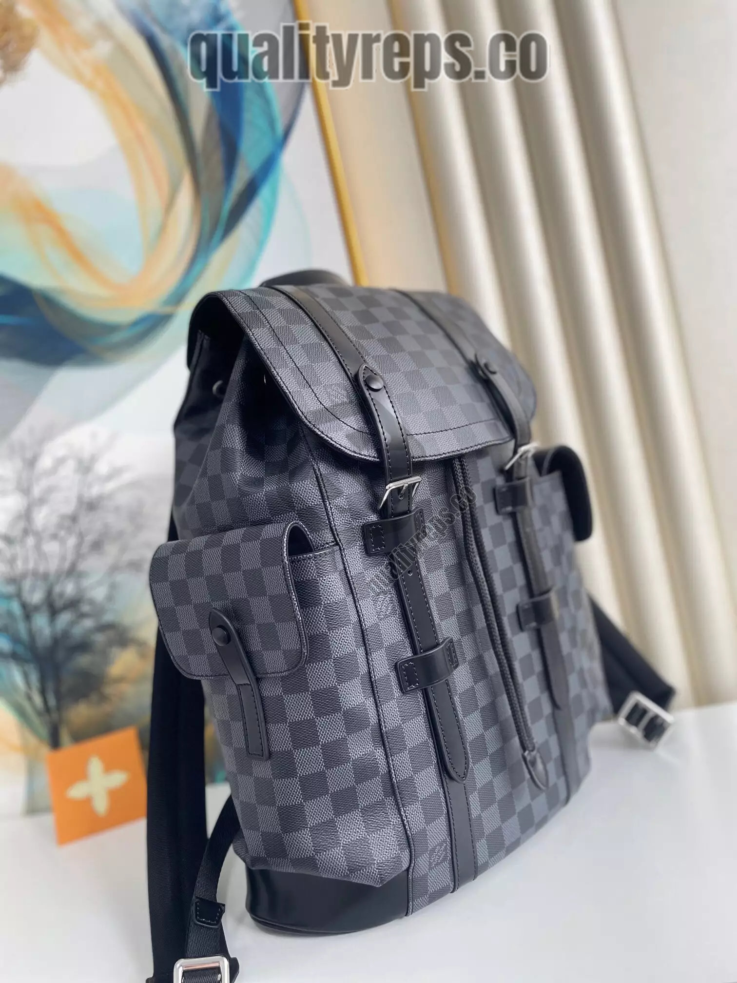 Christopher MM Damier Graphite Canvas Quality Reps - Image 3