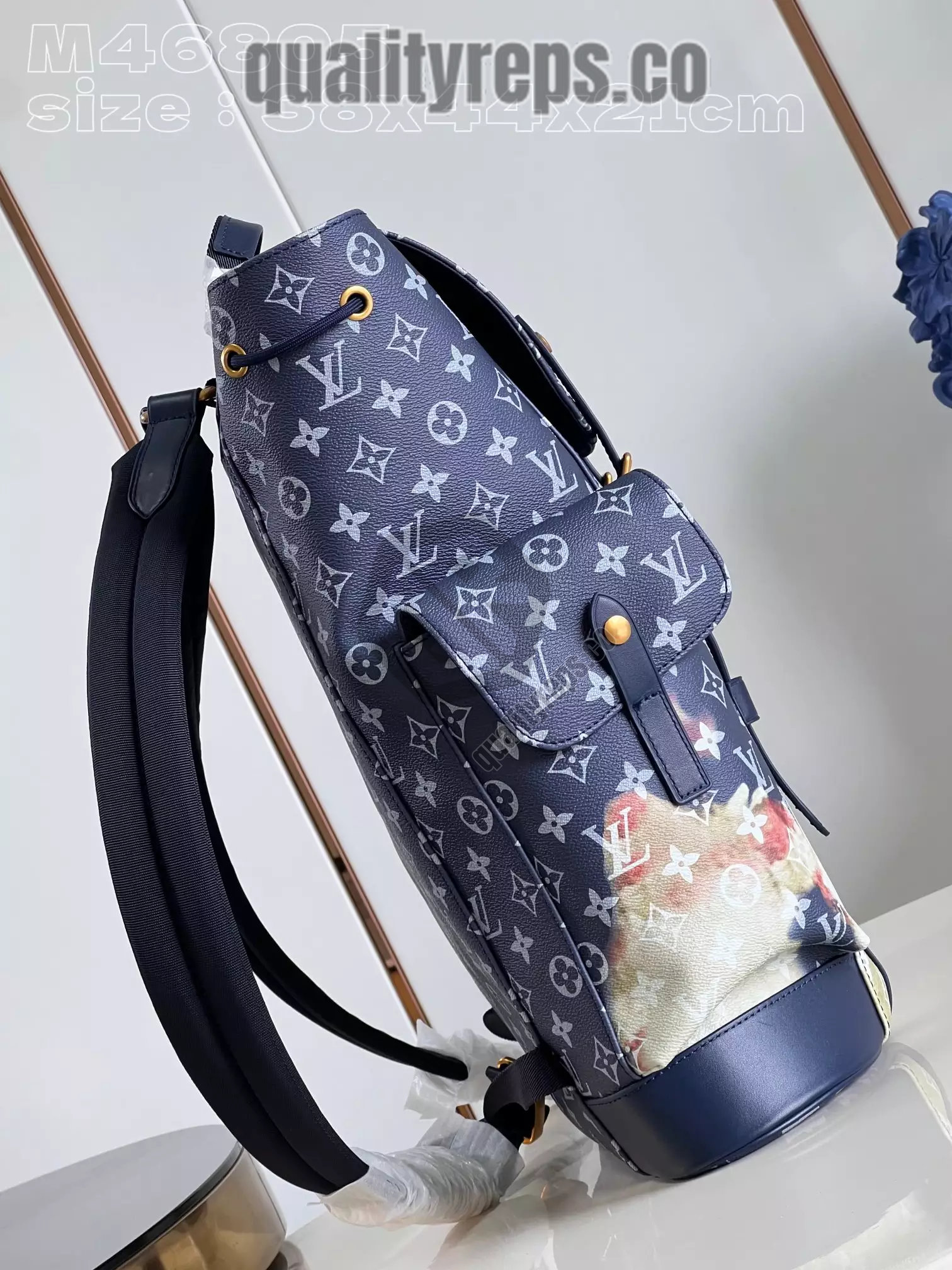 Christopher MM Monogram Bleach Ink Blue Quality Reps - Image 3