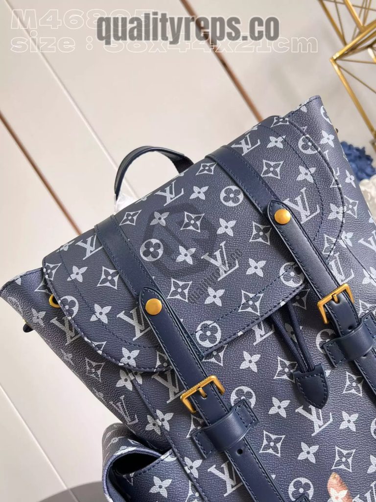 Christopher MM Monogram Bleach Ink Blue Quality Reps