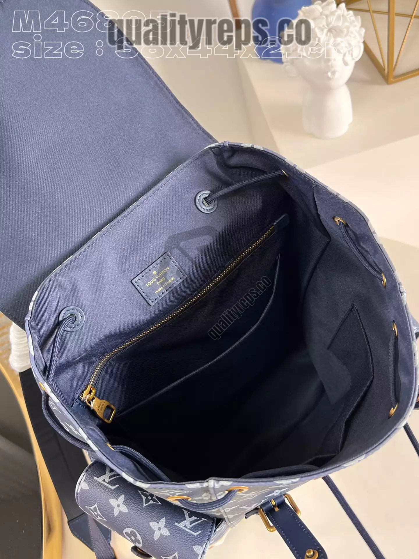 Christopher MM Monogram Bleach Ink Blue Quality Reps - Image 8