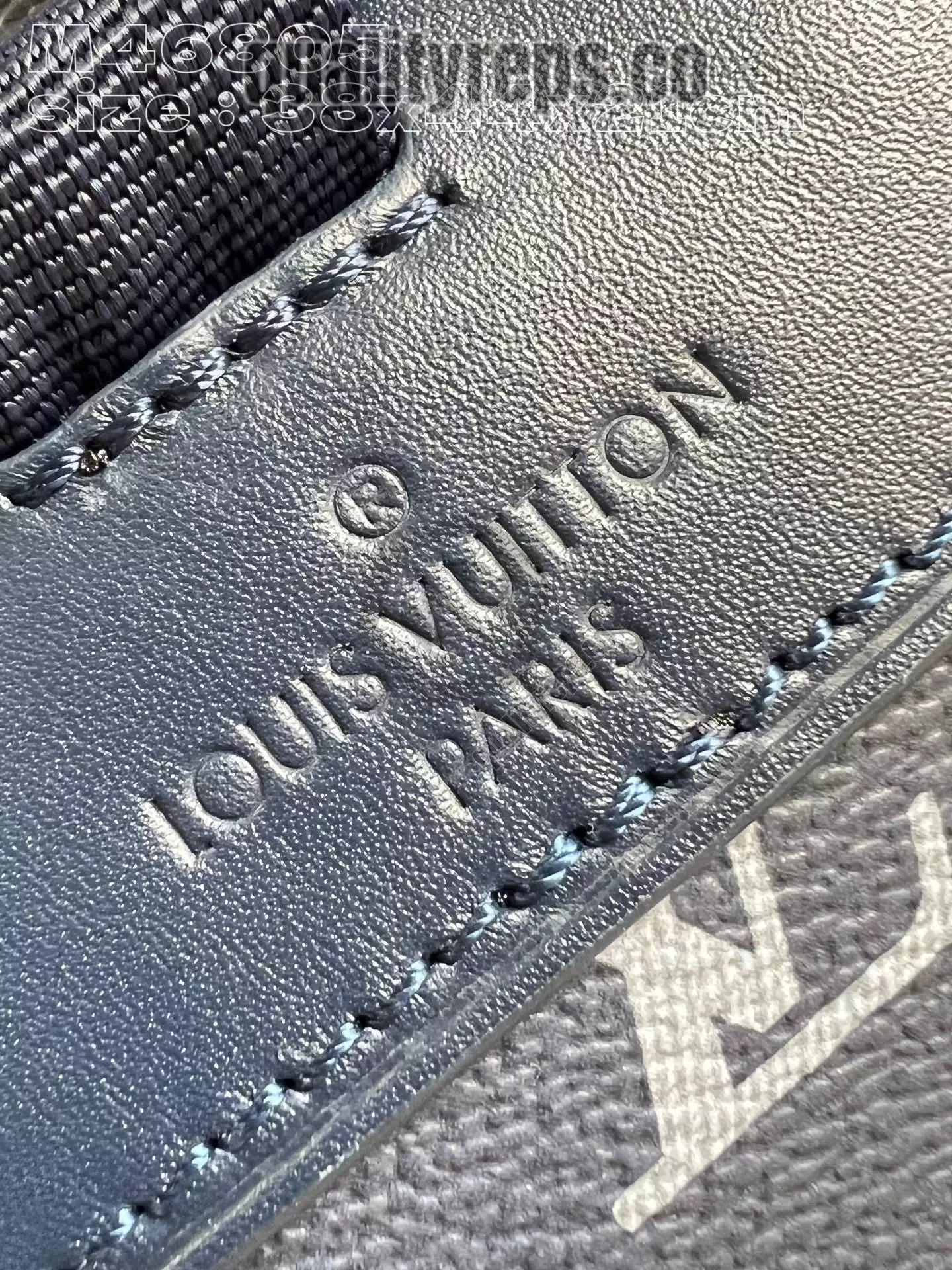 Christopher MM Monogram Bleach Ink Blue Quality Reps - Image 9