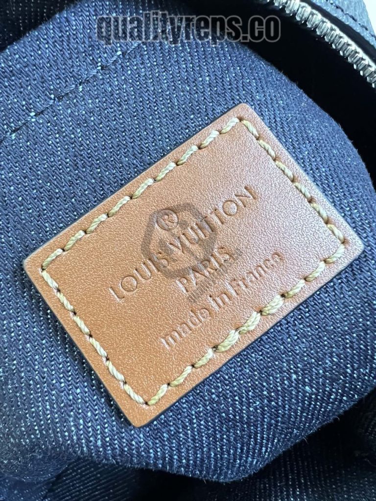 Christopher Wearable Wallet Blue Monogram Coated Canvas LB022 Quality Reps