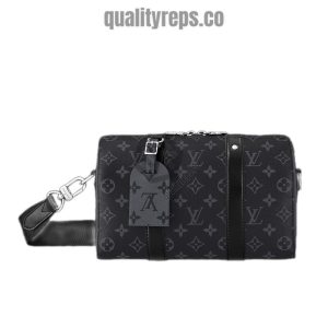 City Keepall Monogram Eclipse Reverse Coated Canvas Quality Reps