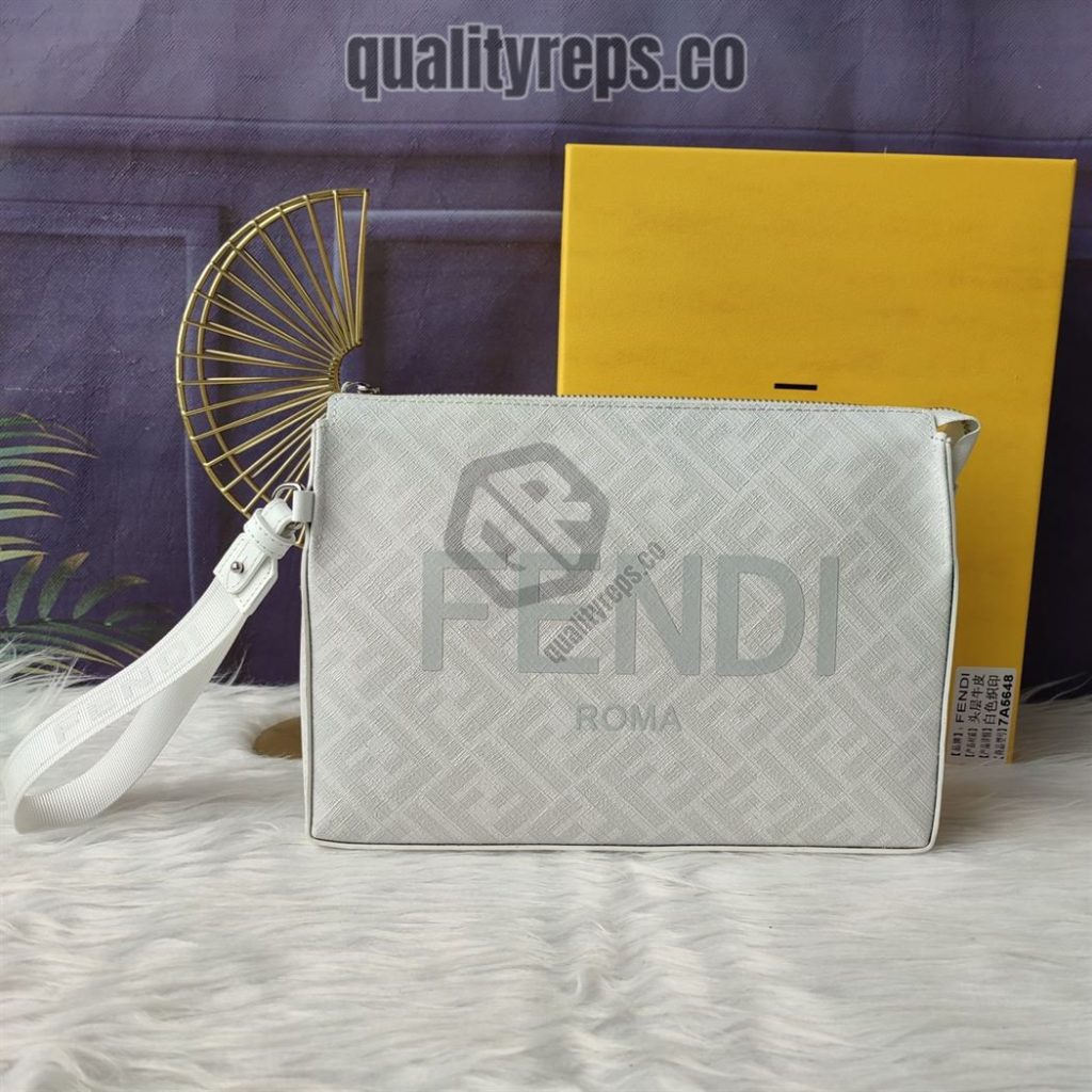 Clutch Pack White FF Fabric Pouch FB032 Quality Reps