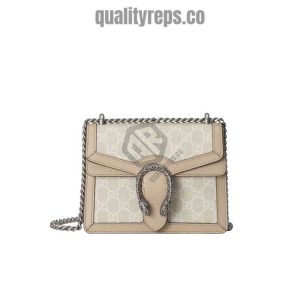 Gucci Dionysus GG Mini Bag Oatmeal Leather Trim GB165 Quality Reps
