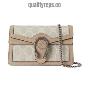 Gucci Dionysus GG Super Mini Bag Beige and White GB057 Quality Reps