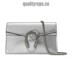 Dionysus Super Mini Bag Silver Lam Leather GB047 Quality Reps