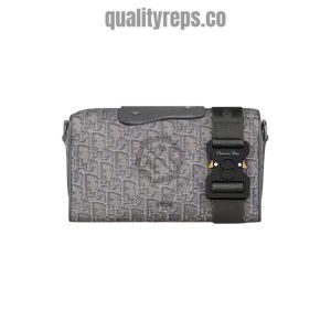 Dior Lingot 22 Bag Ruthenium-Colored Dior Oblique Jacquard DB102 Quality Reps