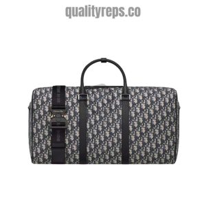 Dior Lingot 50 Duffle Bag Beige and Black DB046 Quality Reps