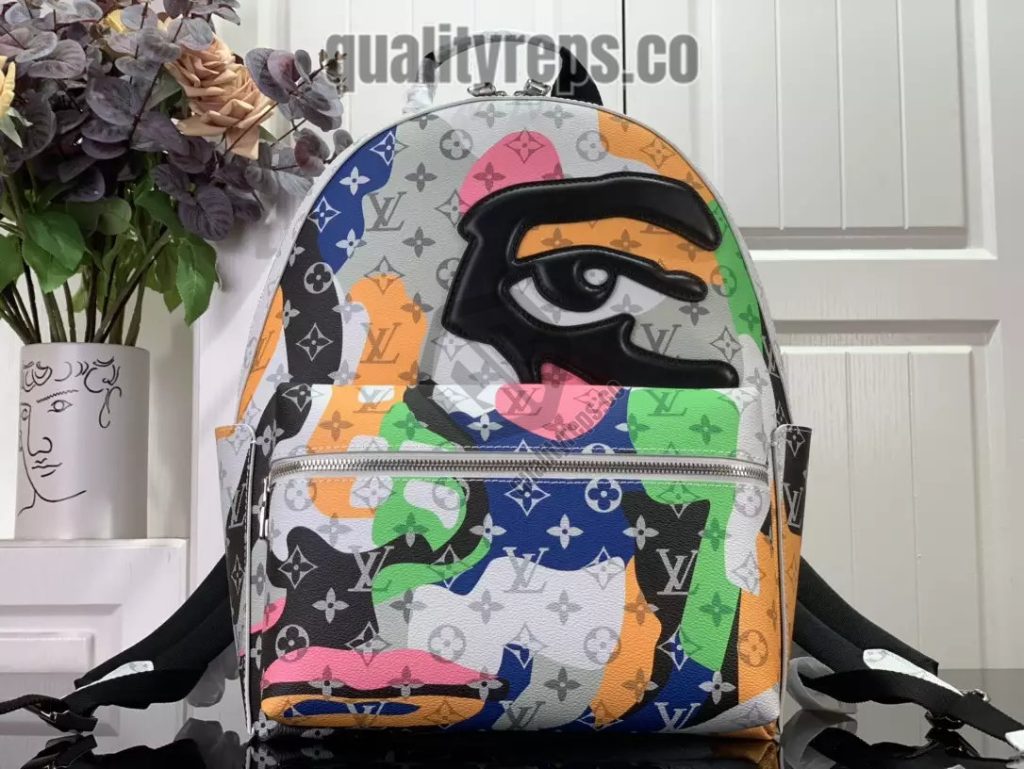 Discovery Backpack PM Multicolor Monogram Canvas And Cowhide Leather Quality Reps
