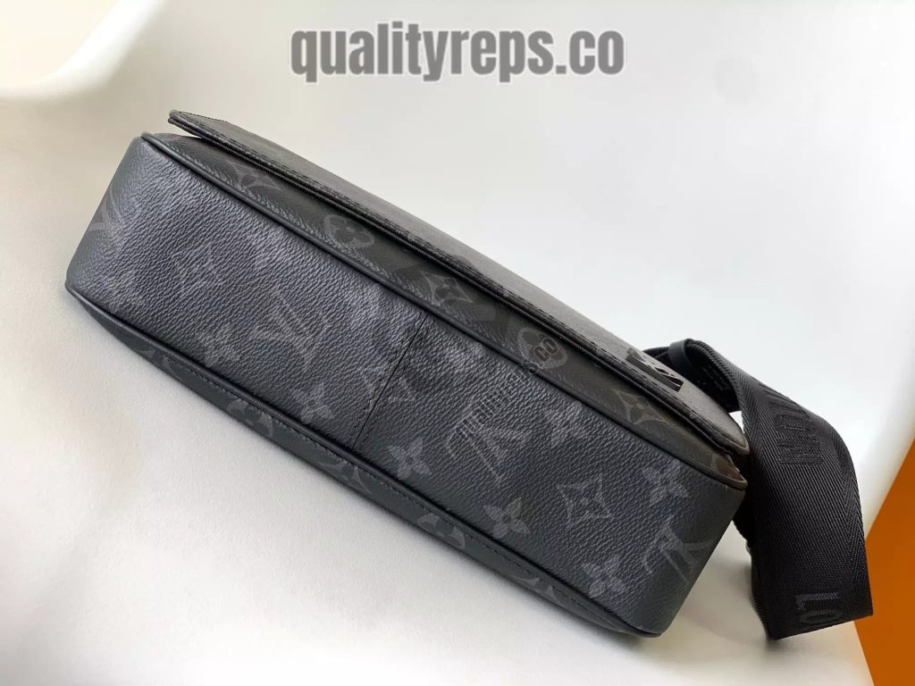 District PM Messenger Bag Monogram Eclipse Coated Canvas Quality Reps